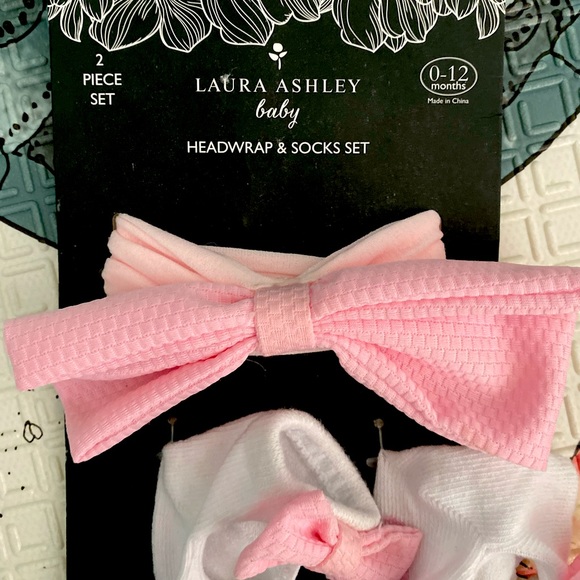 NWT Laura Ashley | headwrap & shoes set - Picture 2 of 4